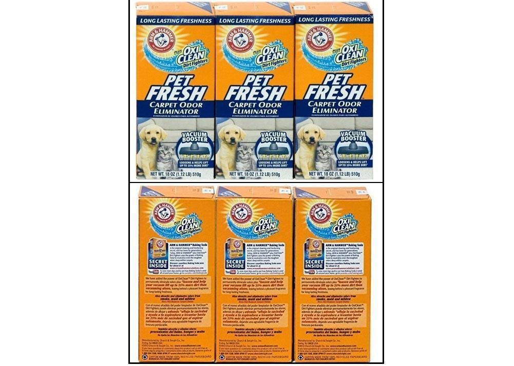 Arm & Hammer Pet Fresh Carpet Odor Eliminator Plus Oxi Clean Dirt
