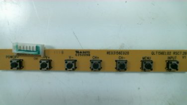 RCA 19LA30RQD 22LA45RQD KEY CONTROL BOARD RE03156E020 QLT156EL02
