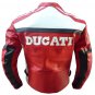 Ducati Red Genuine Cowhide Leather Armour Jacket - Free Shipping