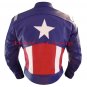 CAPTAIN AMERICA Motorcycle FIRST AVENGERS Biker Leather Jacket--Free Shipping
