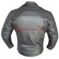 CUSTOM BLACK Motorcycle Cowhide Leather Safety Jacket -- Free Shipping