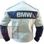 Excellent Quality Cowhide Leather Motorbike Safety Jacket ... BMW Compaq White