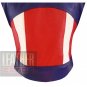 New Captain America Cowhide Leather Motorcycle Safety Jacket For Professional Bikers