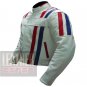 New Arrival Pure Cowhide Leather Safety Jacket ... Custom 7288 White Coat