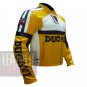New Men's Designer Cowhide Leather Safety Racing Jacket ... Ducati 3039 Yellow