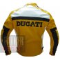 New Men's Designer Cowhide Leather Safety Racing Jacket ... Ducati 3039 Yellow