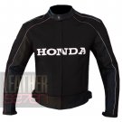 Honda 5523 Black Pure Cowhide Leather Safety Racing Biker Jacket By ButtCo Group
