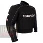 Honda 5523 Black Pure Cowhide Leather Safety Racing Biker Jacket By ButtCo Group