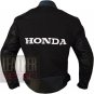 Honda 5523 Black Pure Cowhide Leather Safety Racing Biker Jacket By ButtCo Group