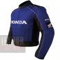 Outstanding New Arrival Cowhide Leather Motorbike Racing Jacket ... Honda 5523 Blue