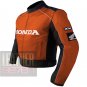 Outstanding Quality Cowhide Leather Motorcycle Safety Jacket ... Honda 5523 Orange