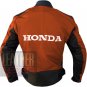 Outstanding Quality Cowhide Leather Motorcycle Safety Jacket ... Honda 5523 Orange