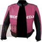 New Excellent Arrival Genuine Cowhide Leather Honda 5523 Pink Jacket For Ladies