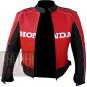 Honda 5523 Red Outstanding Cowhide Leather Motorcycle Racing Jacket
