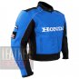 New Excellent Arrival Pure Cowhide Leather Motorbike Jacket ... Honda 5523 Sky Blue