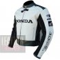 New Outstanding Arrival Pure Cowhide Leather Racing Jacket ... Honda 5523 White