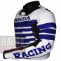 Honda 9019 Blue Excellent Design Cowhide Leather Bikers Safety Jacket ..