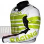 Honda 9019 Fluorescent Pure Cowhide Leather Safety Racing Jacket For Bikers