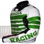 Outstanding Cowhide Leather Safety Racing Jacket ... Honda 9019 Green Coat
