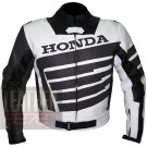 New Arrival Pure Cowhide Leather Safety Racing Jacket ... Honda 9019 Gun Metal