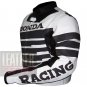 New Arrival Pure Cowhide Leather Safety Racing Jacket ... Honda 9019 Gun Metal