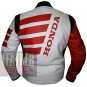 Best Quality Cowhide Leather Safety Racing Jacket ... Honda 9019 Orange Coat