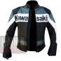 Kawasaki 2020 Grey Pure Cowhide Leather Safety Racing Jacket For Bike Racers
