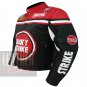 Luck Strike 0113 Red Best Quality Cowhide Leather Safety Racing Jacket For Bikers