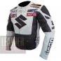 New Outclass Cowhide Pure Leather Safety Racing Jacket .. Suzuki 4269 Gun Metal