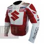 Best Option For Professional Racers .. Pure Cowhide Leather Jacket Suzuki 4269 Red