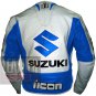 Suzuki 4269 Sky Blue Outclass New Arrival Pure Cowhide Leather Jackets For Bikers