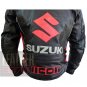 Suzuki Icon 4269 Black Pure Cowhide Leather Safety Racing Jacket By ButtCo Group