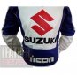 New Men's Fashion Design Cowhide Leather Jacket .. Suzuki Icon 4269 White