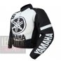 Outclass Arrival Pure Cowhide Leather Safety Racing Jacket Yamaha 6 Gun Metal
