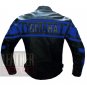 New Men's Designer Genuine Cowhide Safety Leather Yamaha 0120 Blue Jacket