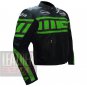 New Arrival Safety Winter Pure Cowhide Leather Racing Jacket Yamaha 0120 Green