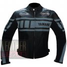 Yamaha 0120 Grey Genuine Cowhide Leather Safety Jacket For Professional Bikers