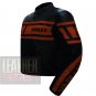 Pure Genuine Cowhide Racing Leather Jacket ... Yamaha 0120 Orange Coat