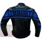 Yamaha 0120 Sky Blue Pure Genuine Cowhide Leather Racing Jackets For Bikers
