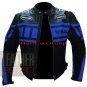Yamaha 0120 Sky Blue Pure Genuine Cowhide Leather Racing Jackets For Bikers