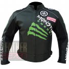 Best Quality Pure Cowhide Leather Racing Jacket Yamaha 0121 Black For Bikers