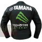Best Quality Pure Cowhide Leather Racing Jacket Yamaha 0121 Black For Bikers