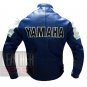 Protective Motorcycle Pure Cowhide Leather Racing Jacket ... Yamaha 0820 Blue