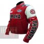 Motorcycle Riding Apparel Pure Cowhide Leather Jackets ... Yamaha 0820 Red