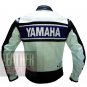 Yamaha 5241 Blue Pure Cowhide Leather Safety Racing Jacket For Bikers