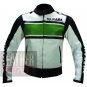 Pure Cowhide Safety Leather Racing Jackets .. Yamaha 5241 Green Coat