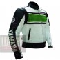 Pure Cowhide Safety Leather Racing Jackets .. Yamaha 5241 Green Coat