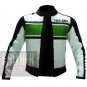Pure Cowhide Safety Leather Racing Jackets .. Yamaha 5241 Green Coat
