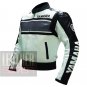 Yamaha 5241 Grey Genuine Cowhide Leather Safety Racing Jackets For Bikers