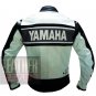 Yamaha 5241 Grey Genuine Cowhide Leather Safety Racing Jackets For Bikers